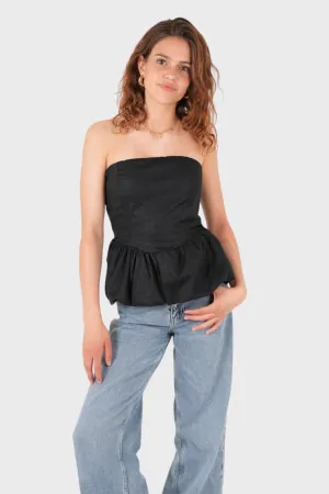 "Bliss" top black