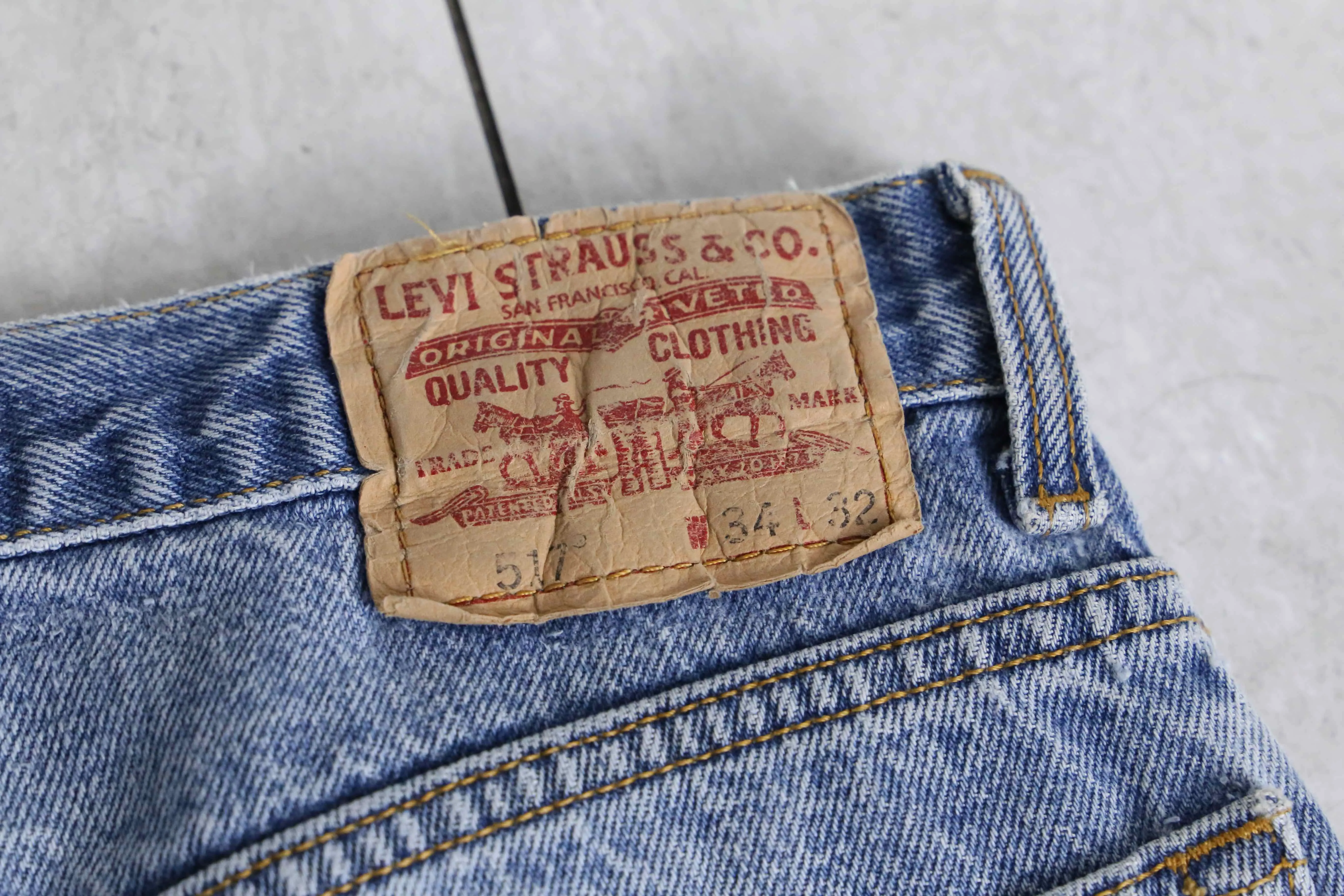 "Levi's 517" blue boots cut denim