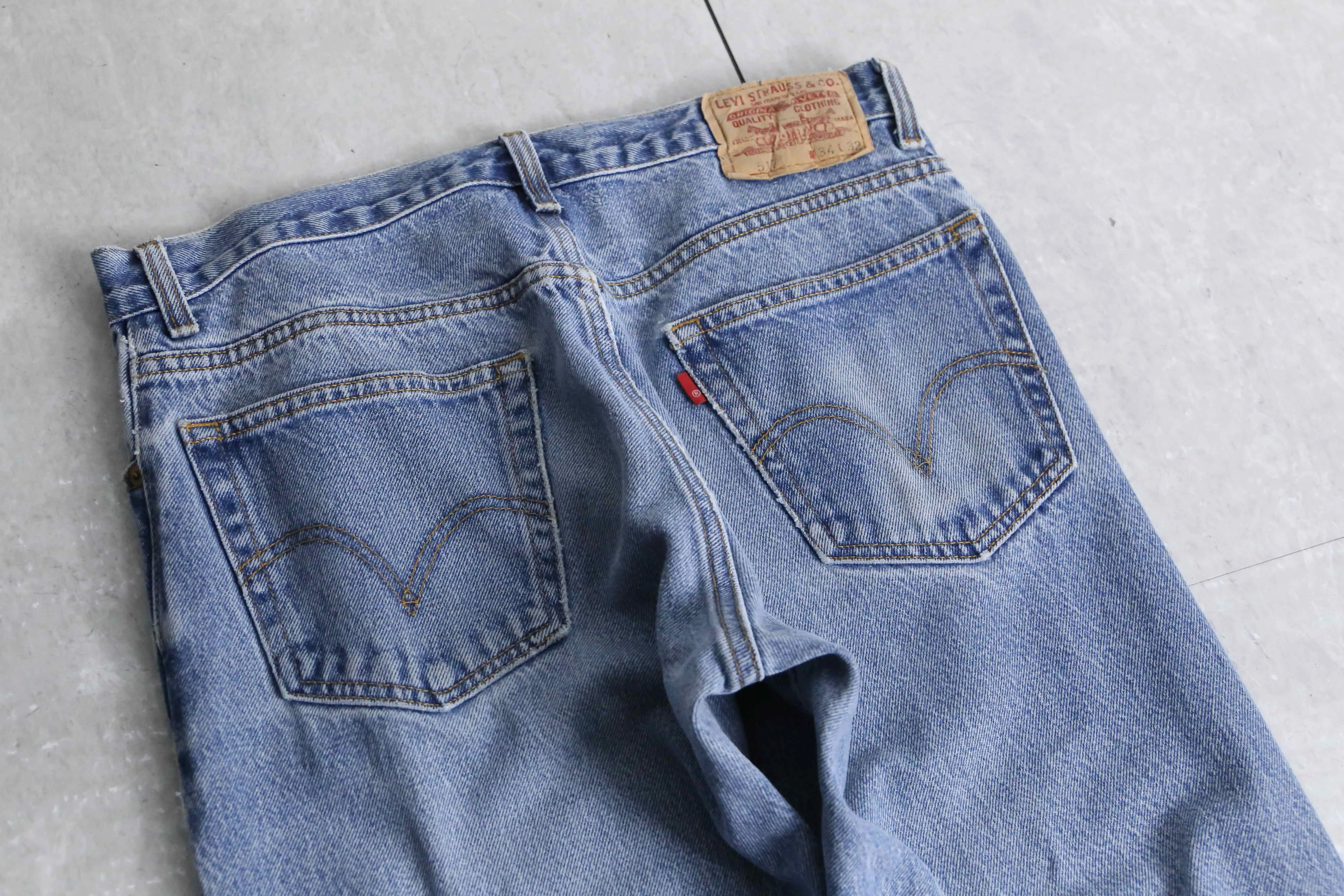 "Levi's 517" blue boots cut denim