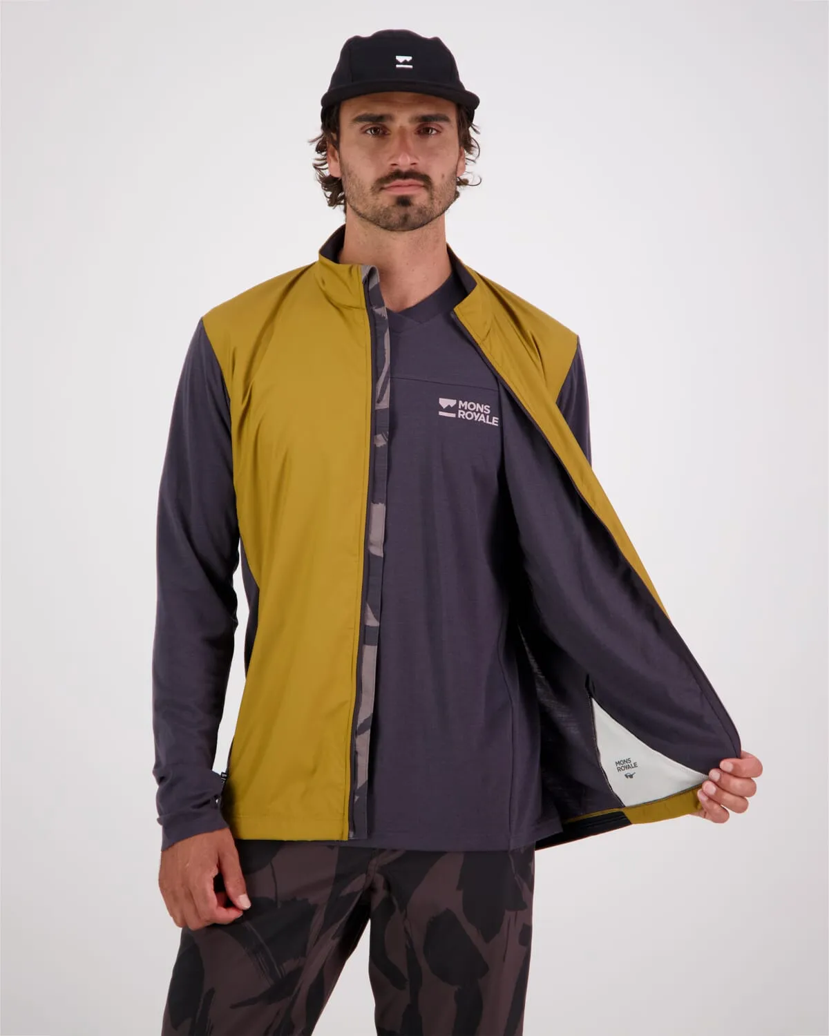Redwood Merino Wind Jersey - Shale / Cumin
