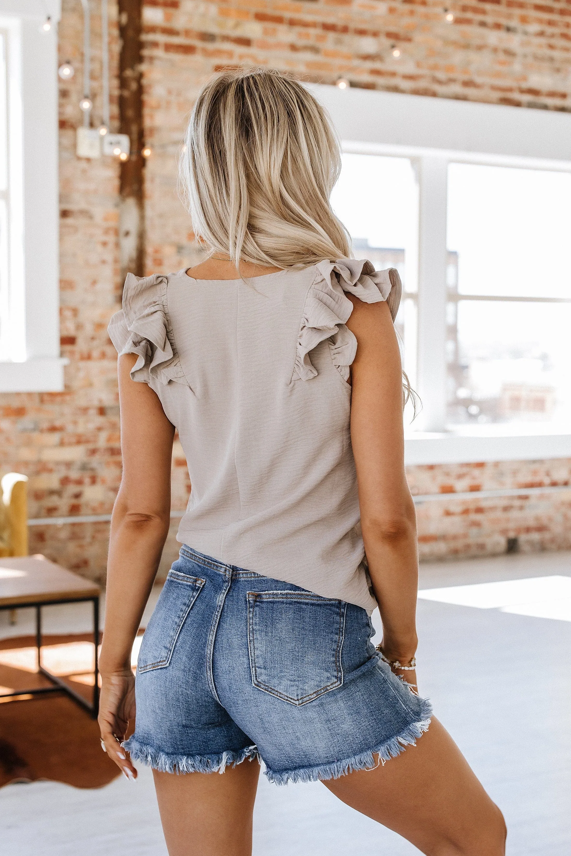 SALE - Ciara Ruffle Sleeve Top | S-XL