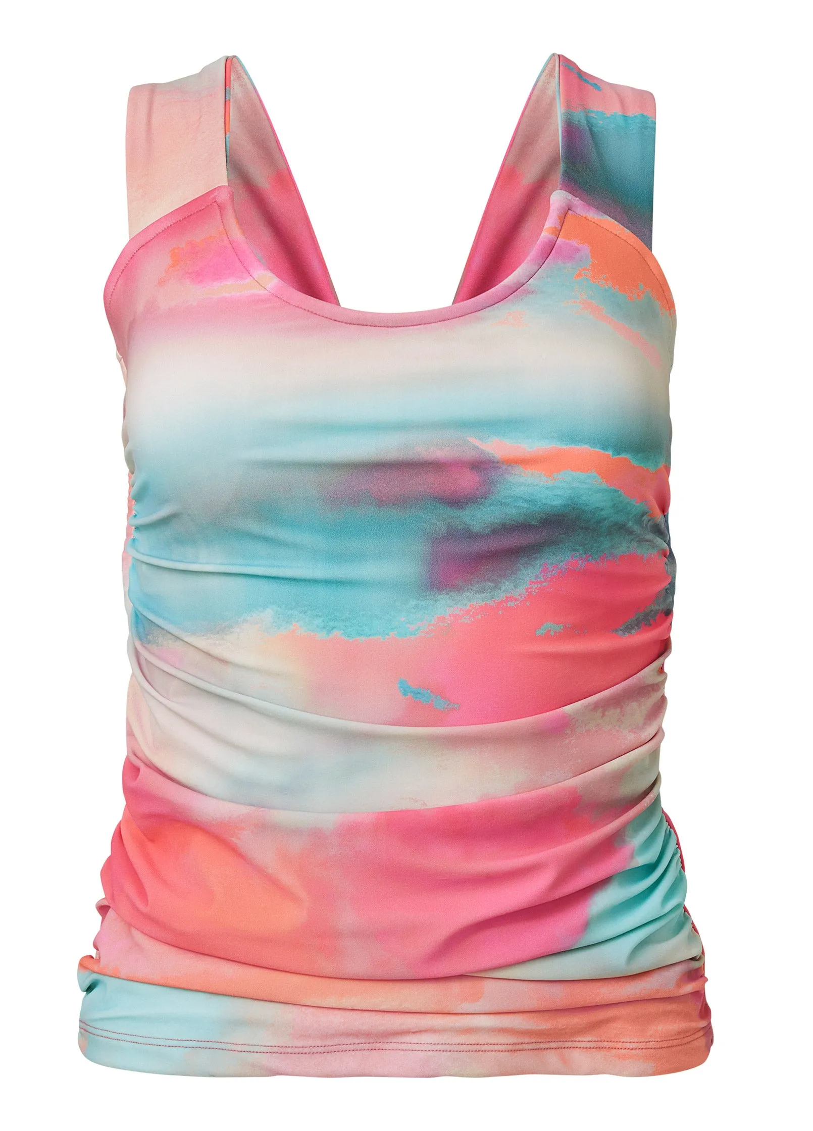 Scoop Neck Tankini Top - Afterglow