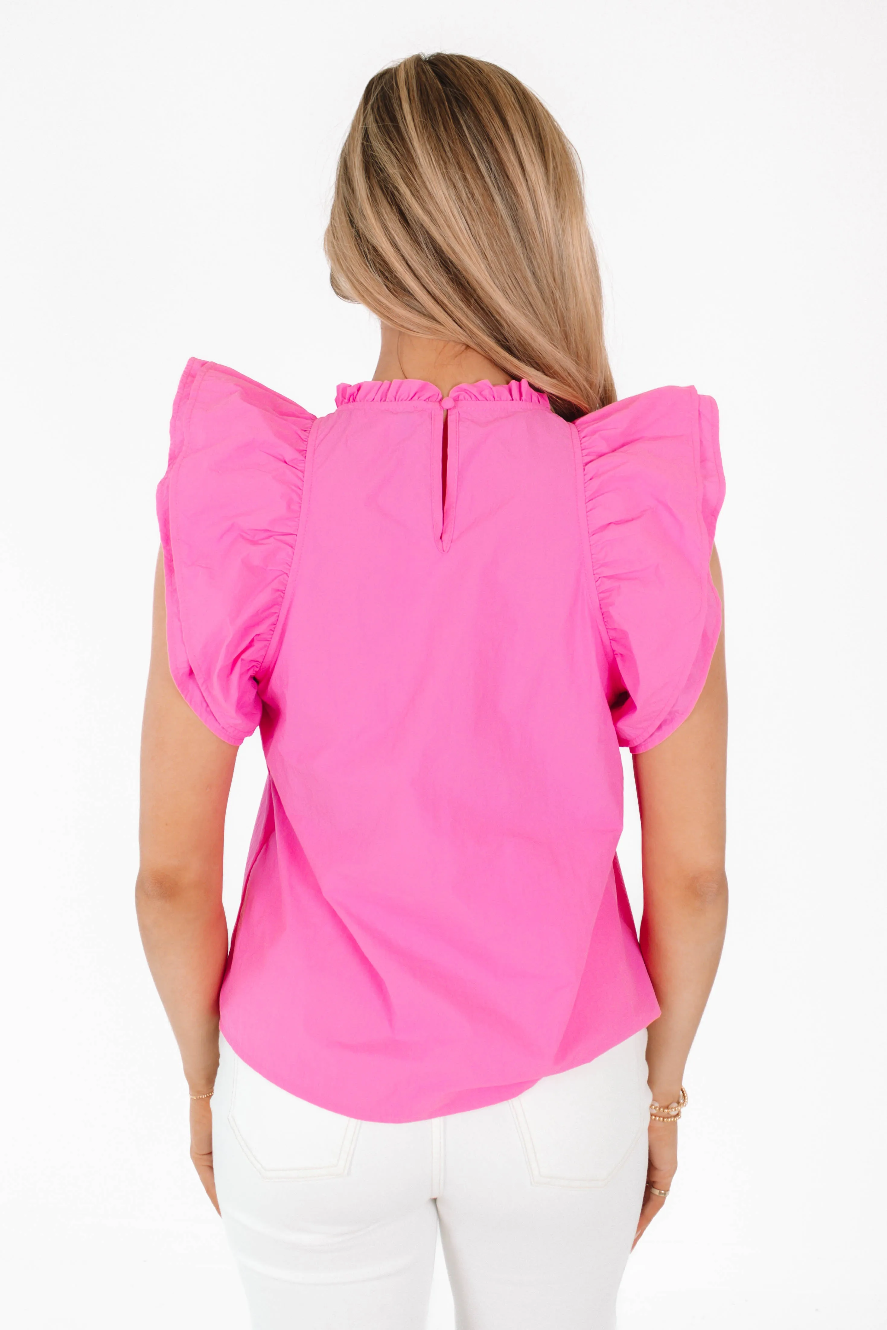 See You Tomorrow Top - Hot Pink