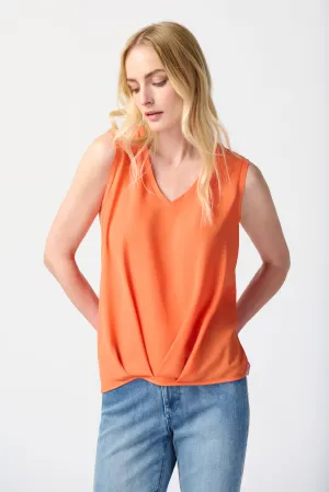 Silky Knit Georgette Sleeveless Top