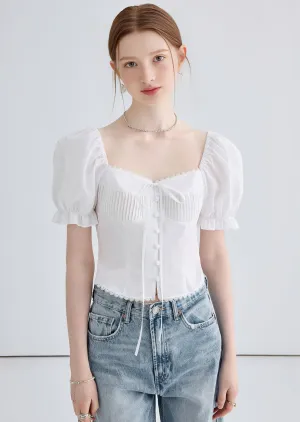 SLIM PUFF SLEEVE SHIRT