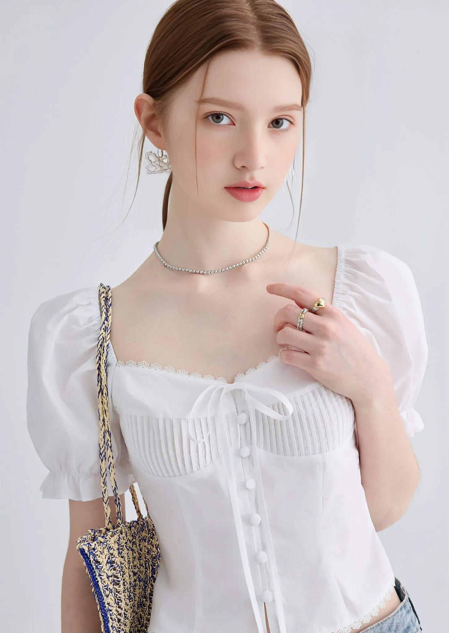 SLIM PUFF SLEEVE SHIRT