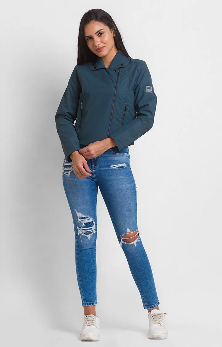 Spykar Women Team Cotton Slim Fit Full Sleeve Jacket