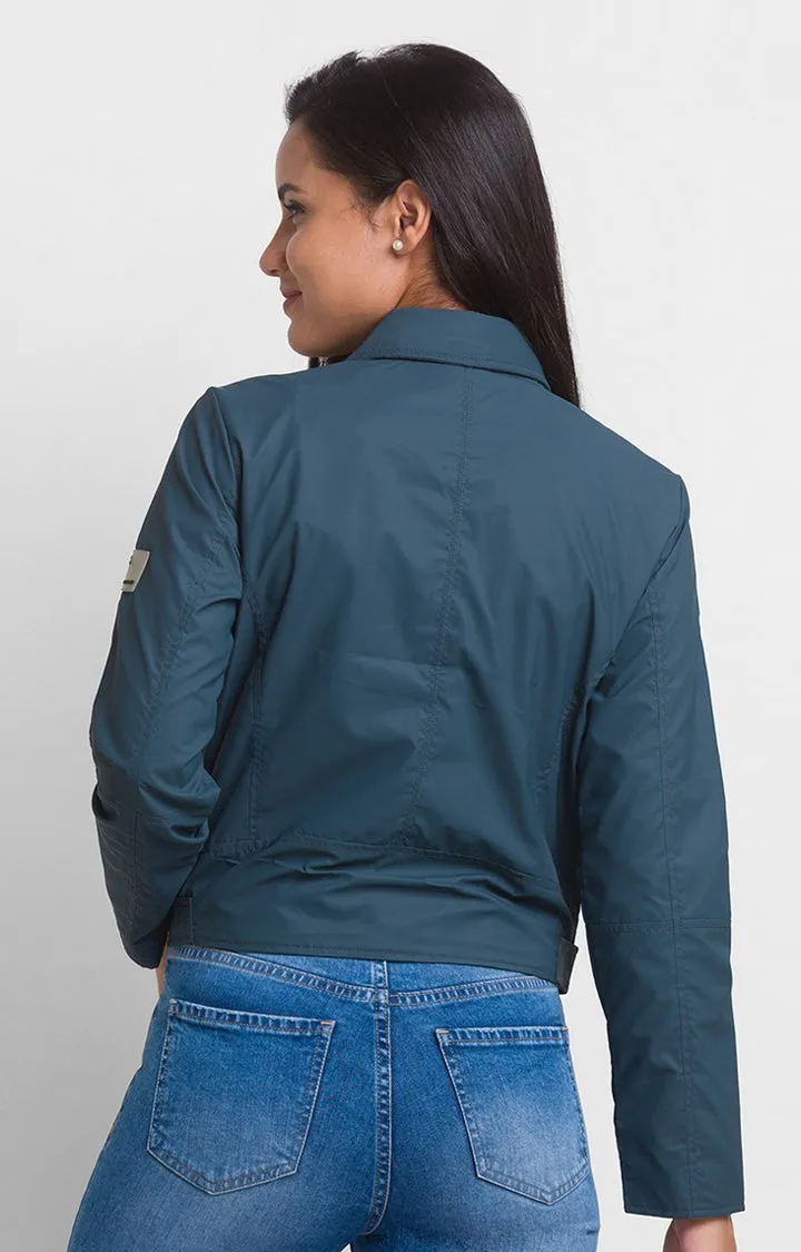 Spykar Women Team Cotton Slim Fit Full Sleeve Jacket