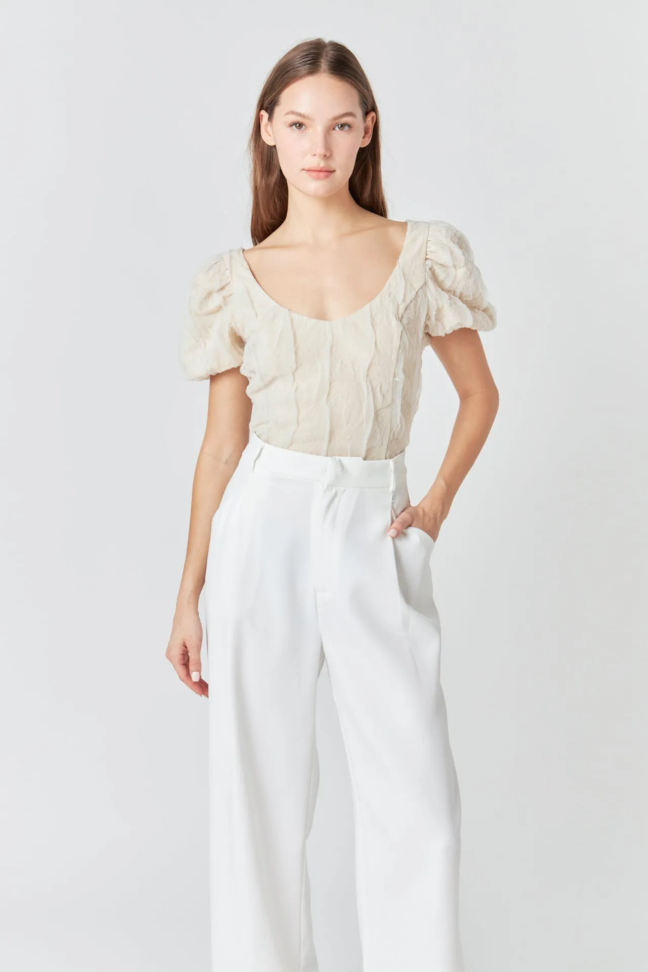 Stretch Texture Top