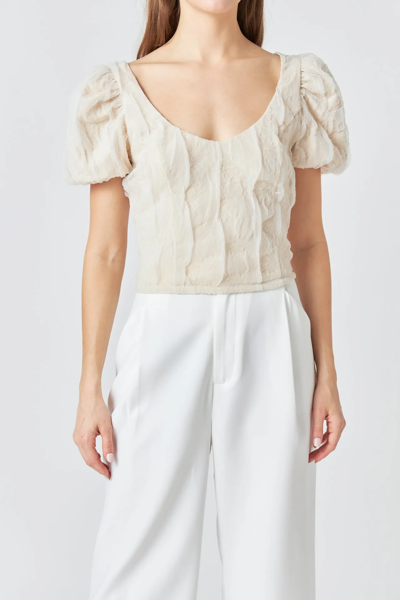 Stretch Texture Top