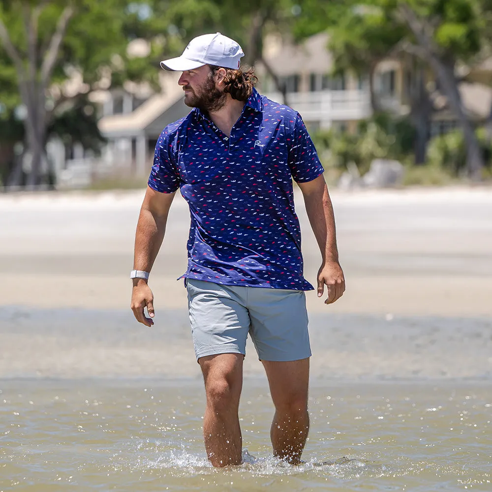The Shark Bait | Performance Polo | The Shark Bait - Shoal Blue