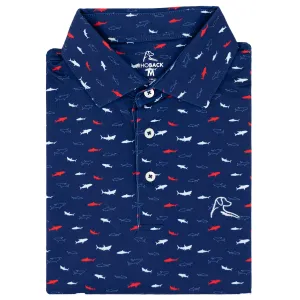 The Shark Bait | Performance Polo | The Shark Bait - Shoal Blue
