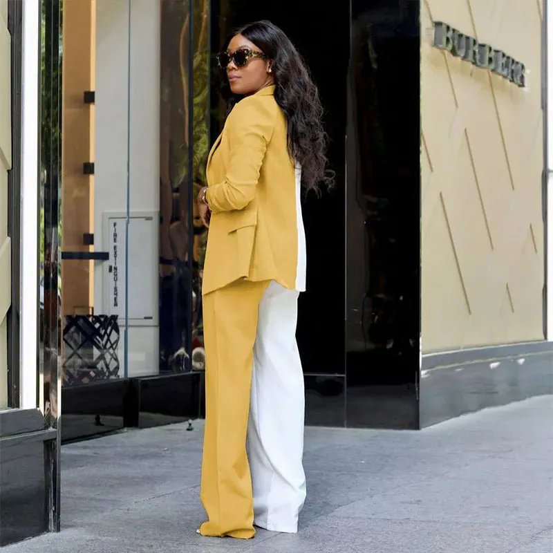 Watch Me Patchwork Pants Suit