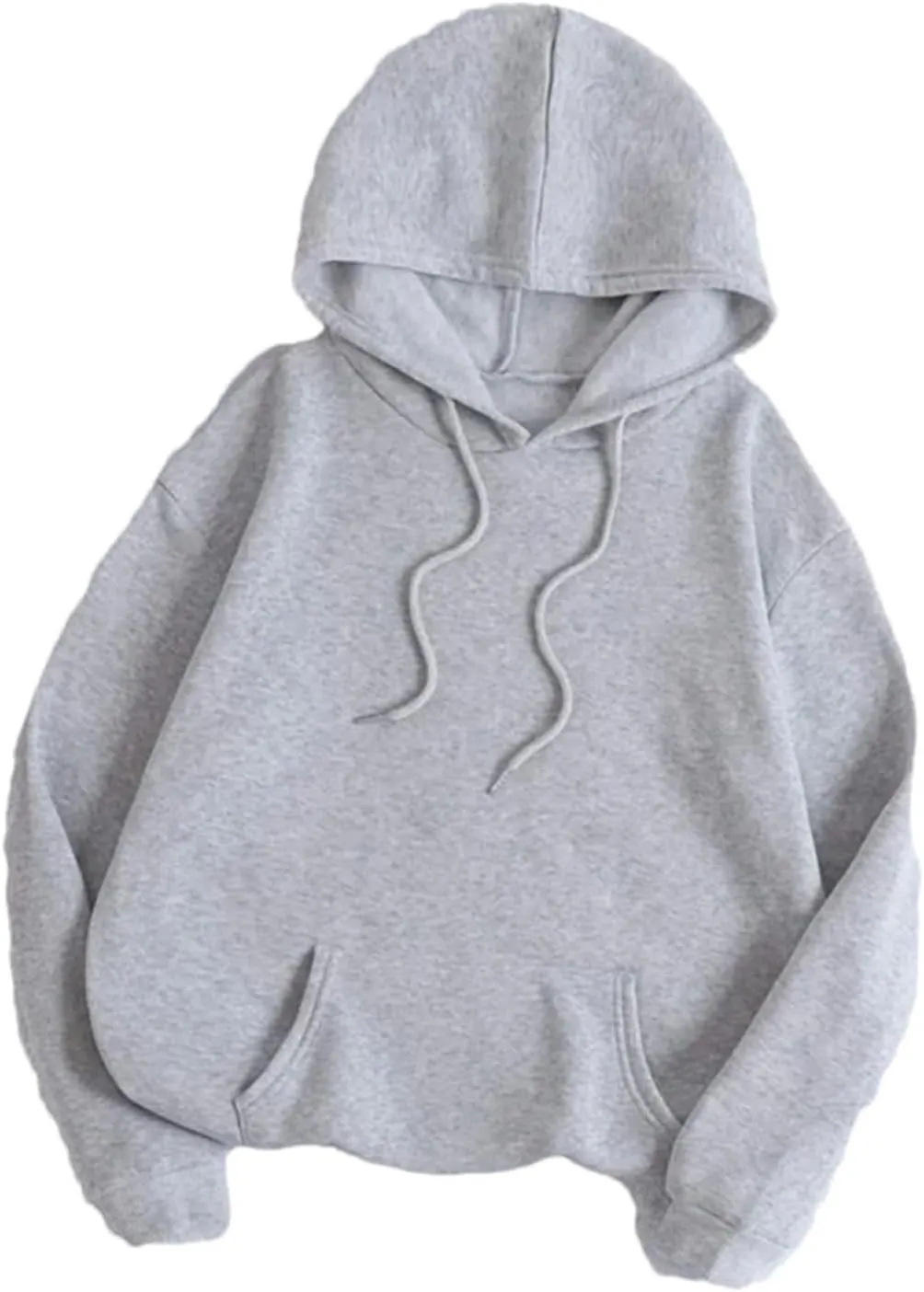 Women's Solid Color Hoodie Sweatshirt Casual Loose Oversized Pullover Hoodie With Pockets