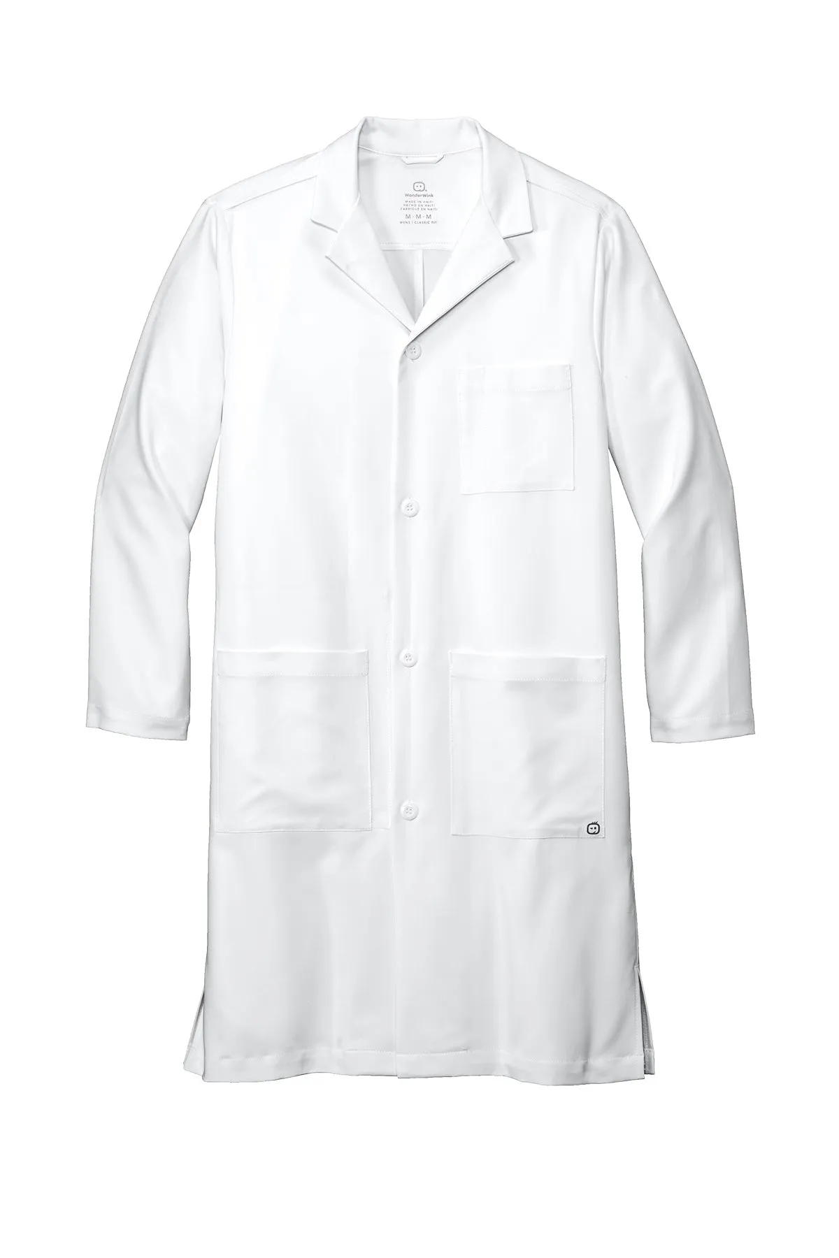 WonderWink® Men's Long Lab Coat - White